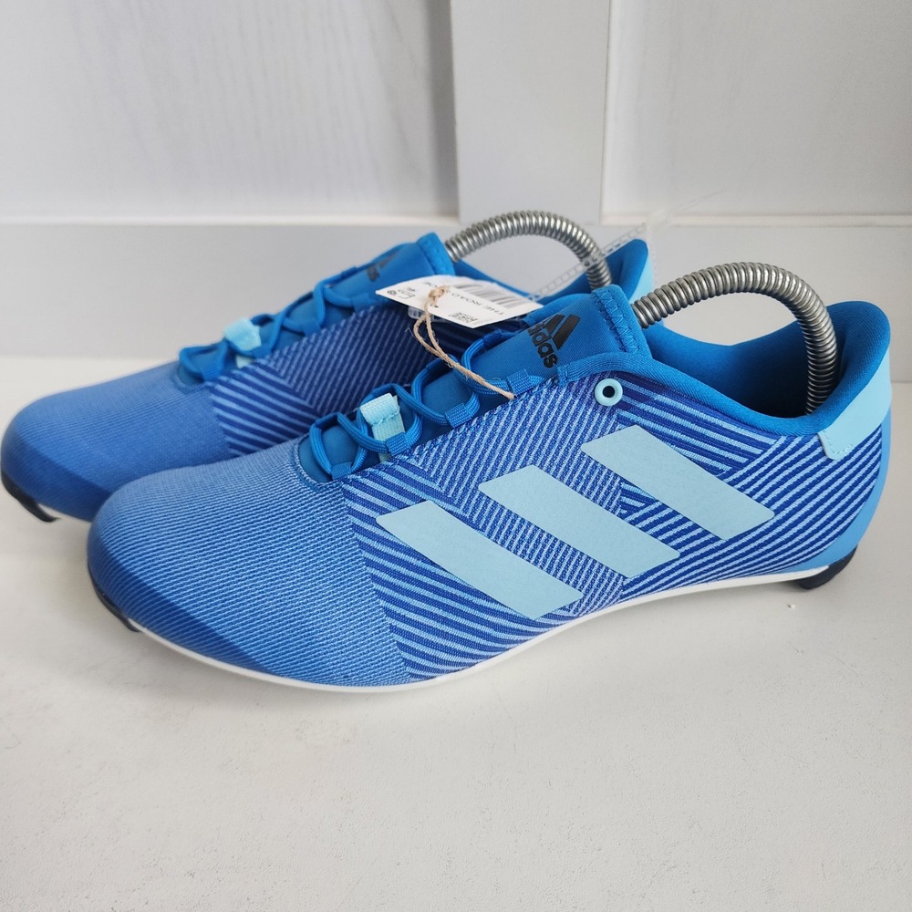 *Adidas The Road Cycling Shoes Blue Mens 8 Womens 9 GY6829 Primeweave Cleat New